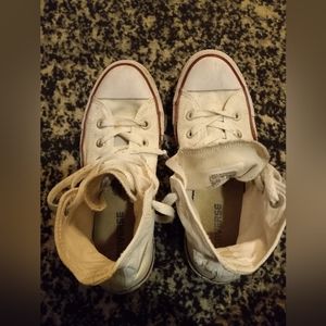Worn but Still in Good Shape White Converse - Men's 5, Women's 7